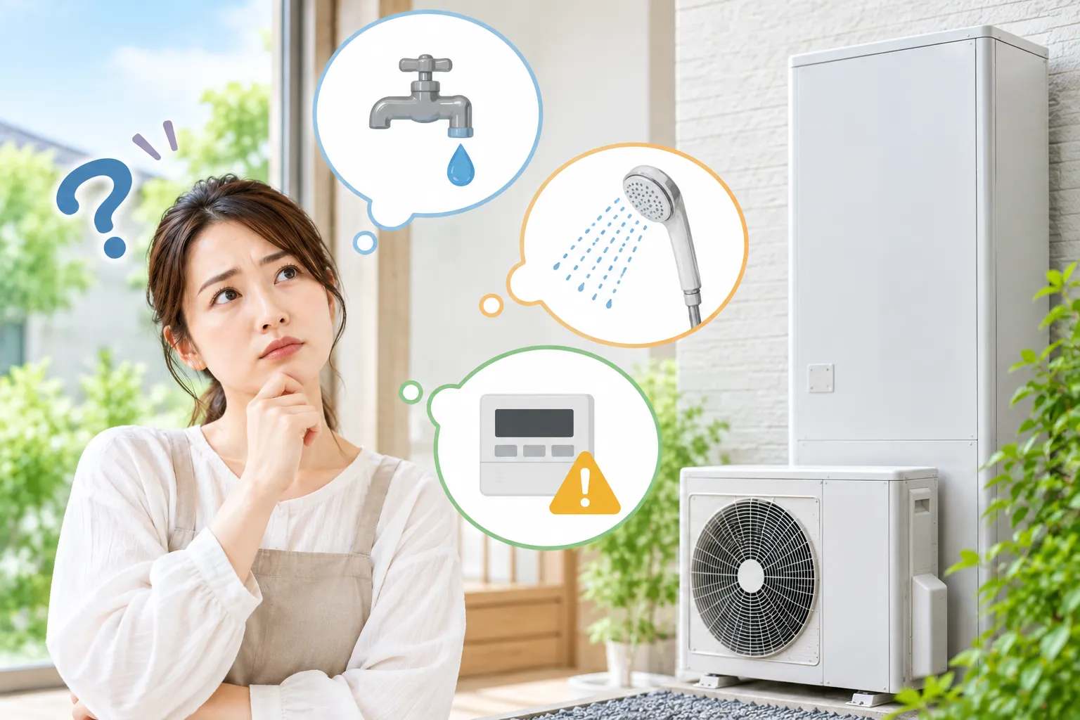 エコキュートのお湯が出ないときによくある質問