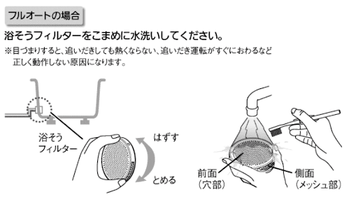 【出典】パナソニック公式サイト「お手入れについて | エコキュートQ&A よくあるご質問」