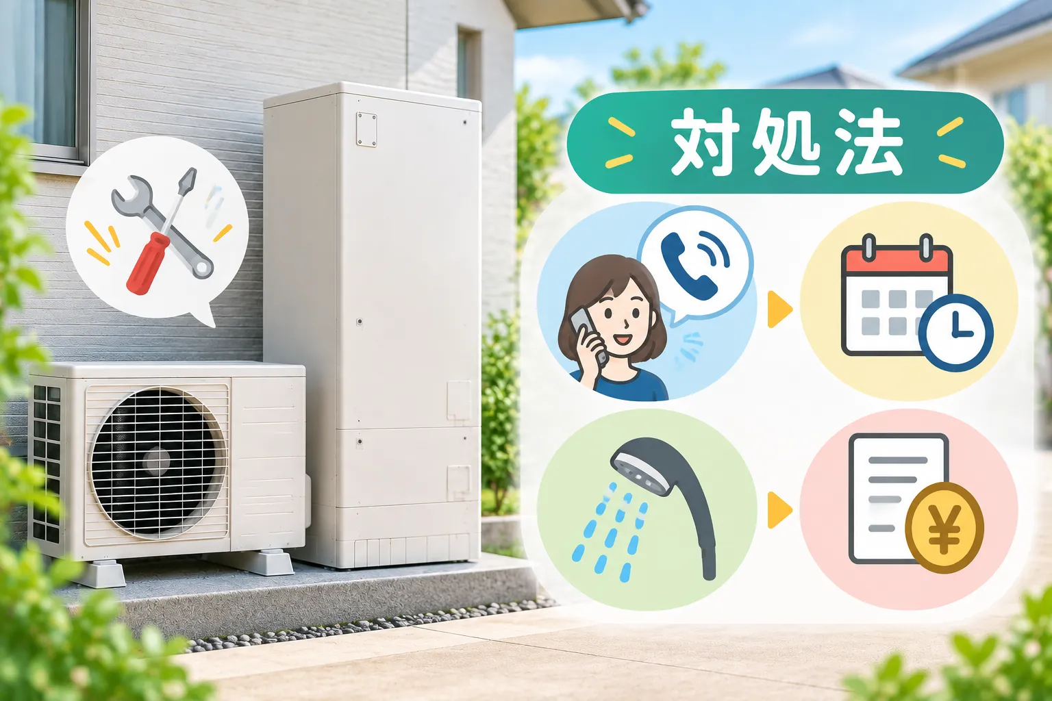 エコキュートの緊急交換が必要な場合の対処法
