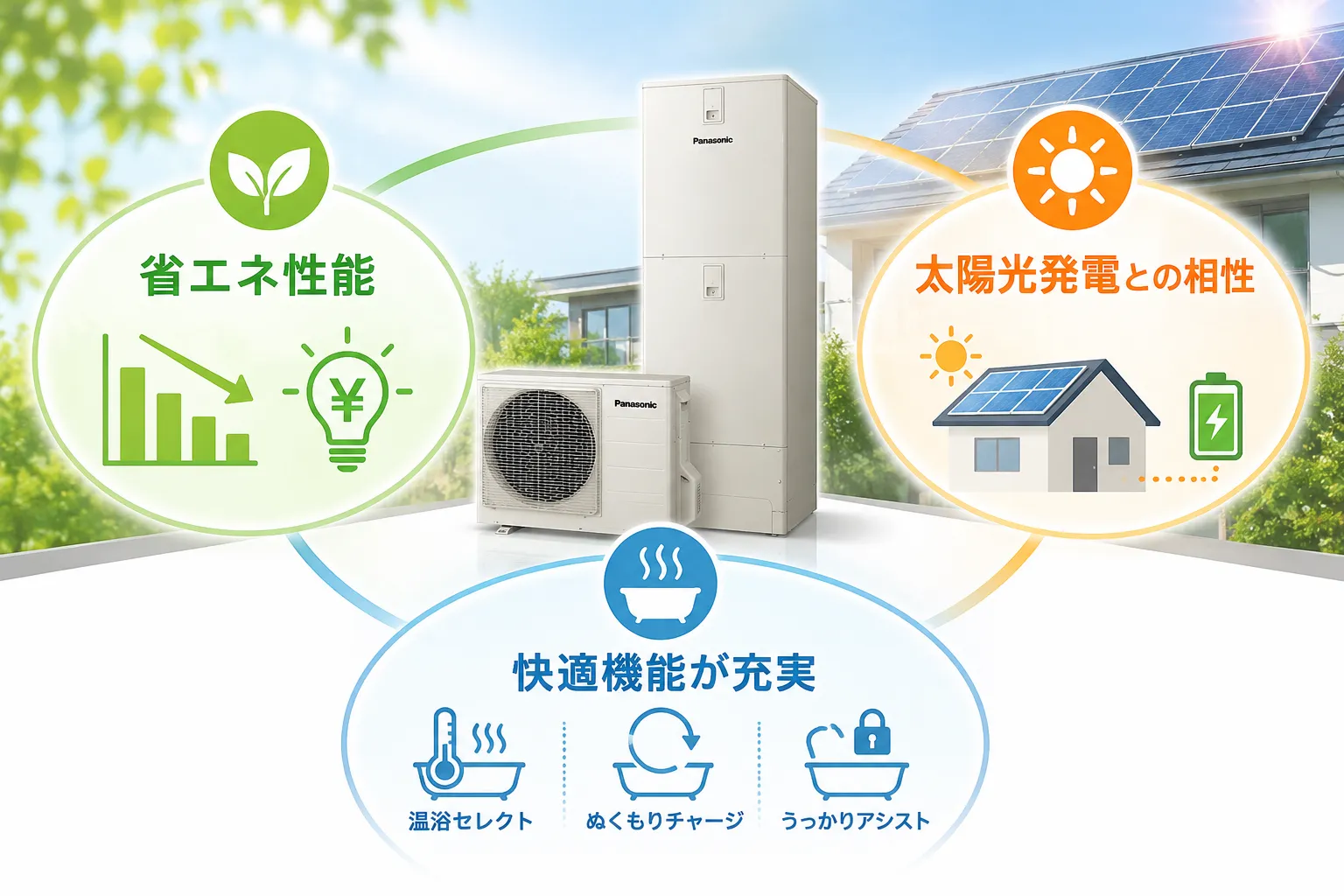 パナソニック製エコキュートが選ばれる理由