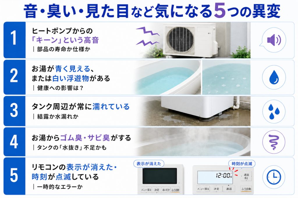 【異変】これって故障？気になる音・臭い・見た目（5選）