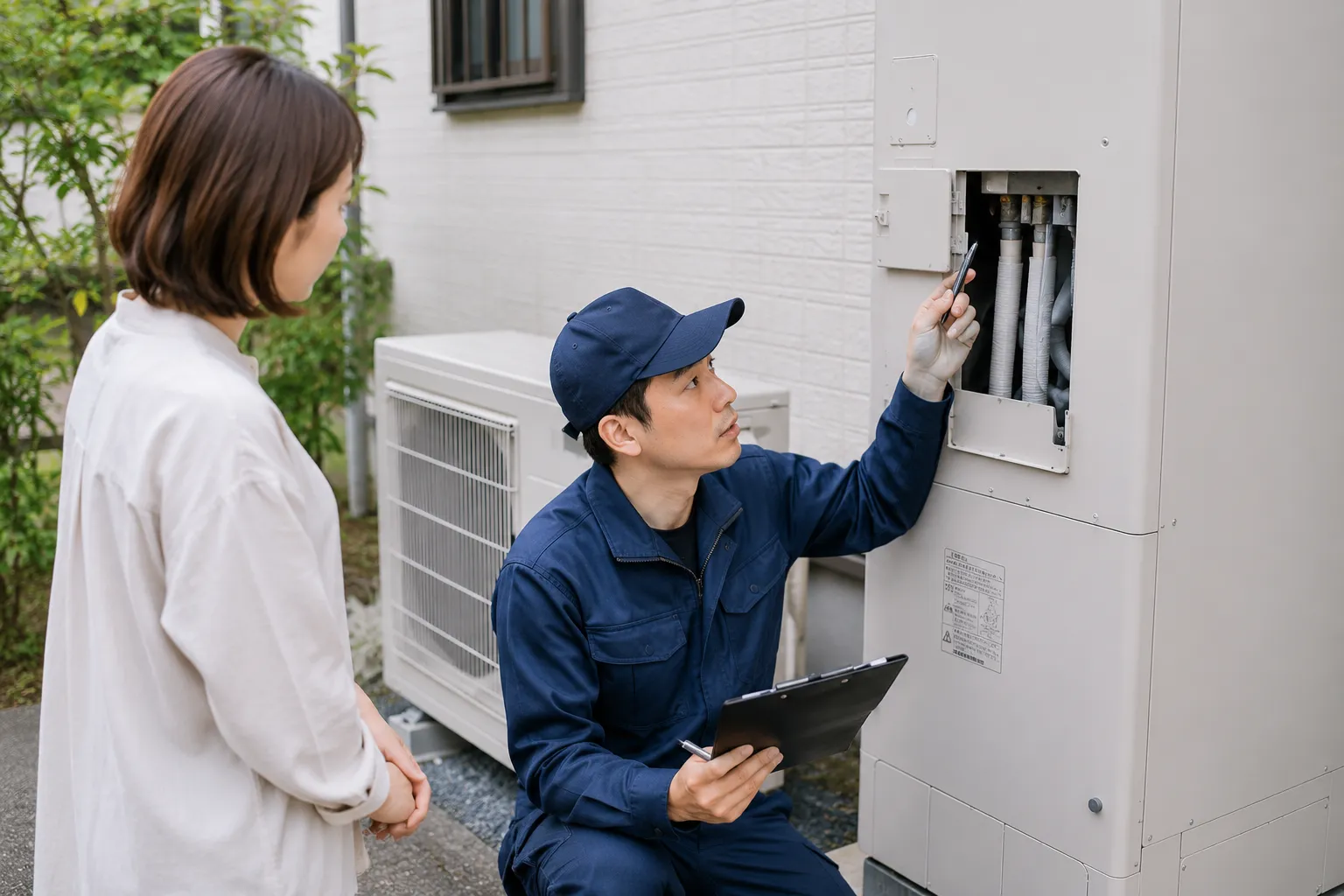 三菱電機製エコキュートの修理を依頼する場合の流れ