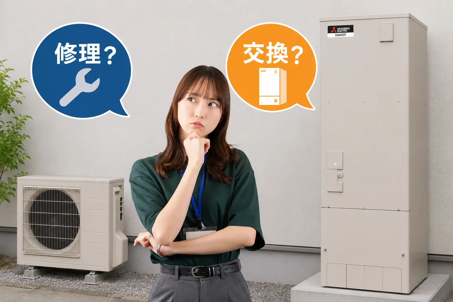 三菱電機製エコキュートを修理するか交換するかの判断基準