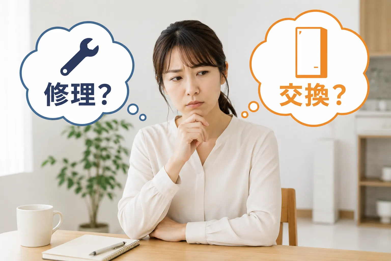 修理か交換かの判断基準は?