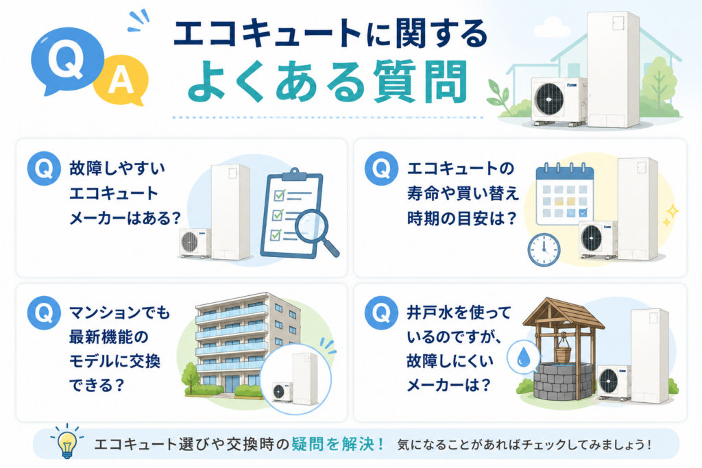 エコキュートに関するよくある質問
