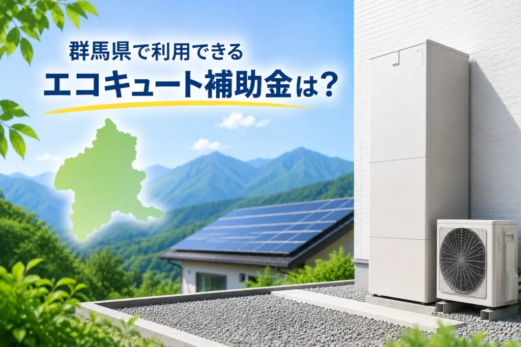 【令和8年度】群馬県で利用できるエコキュート補助金は？併用で補助金額を上乗せできる