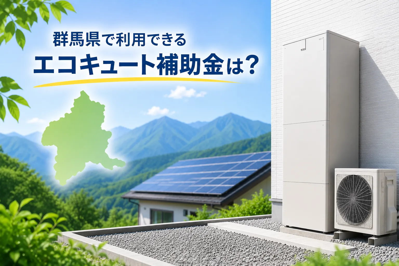 【令和8年度】群馬県で利用できるエコキュート補助金は？併用で補助金額を上乗せできる