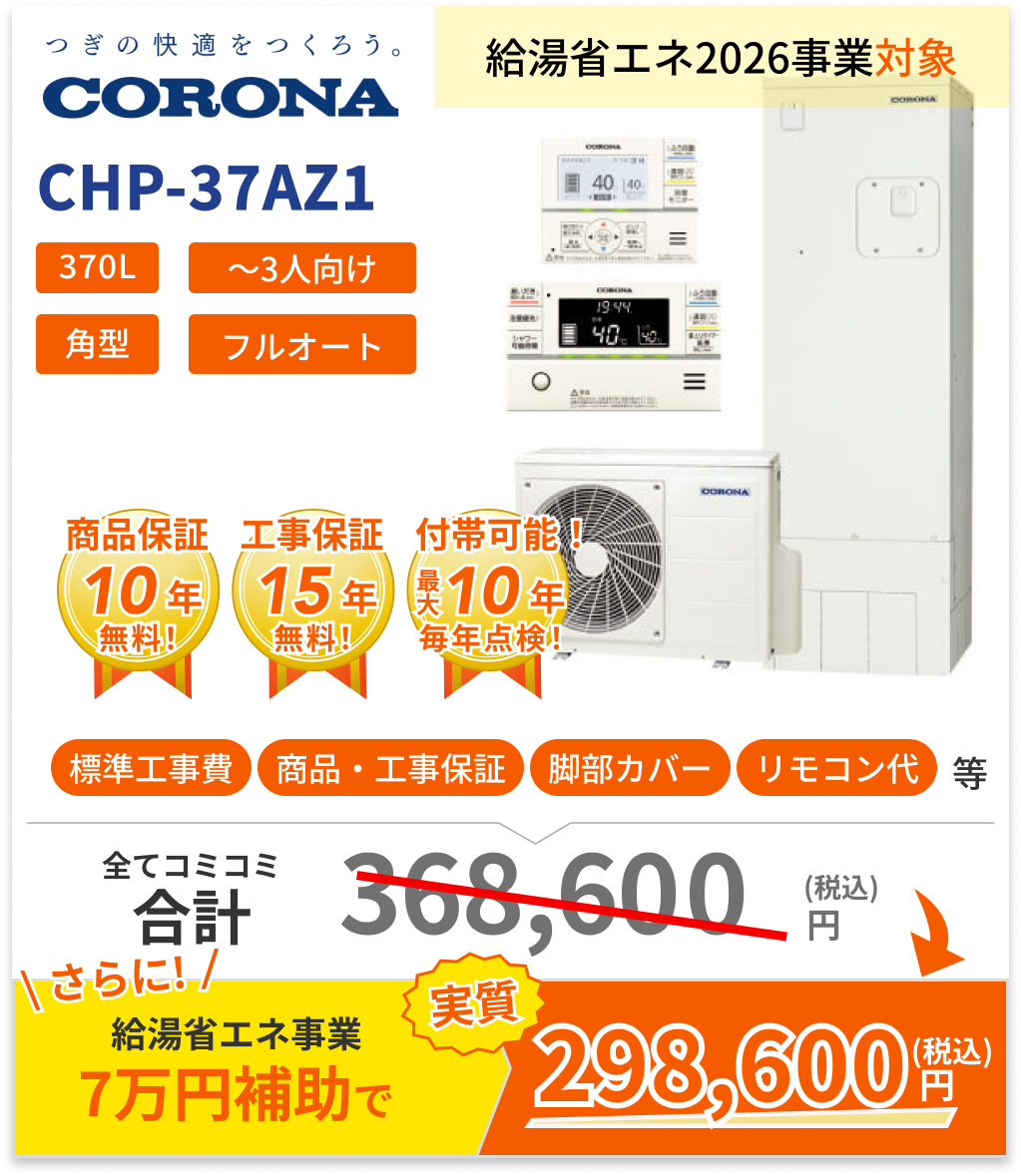 交換パラダイスの「エコキュート交換」費用事例