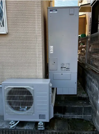 設置後の三菱エコキュート