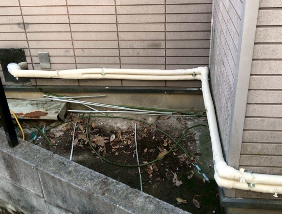 配管工事の状況